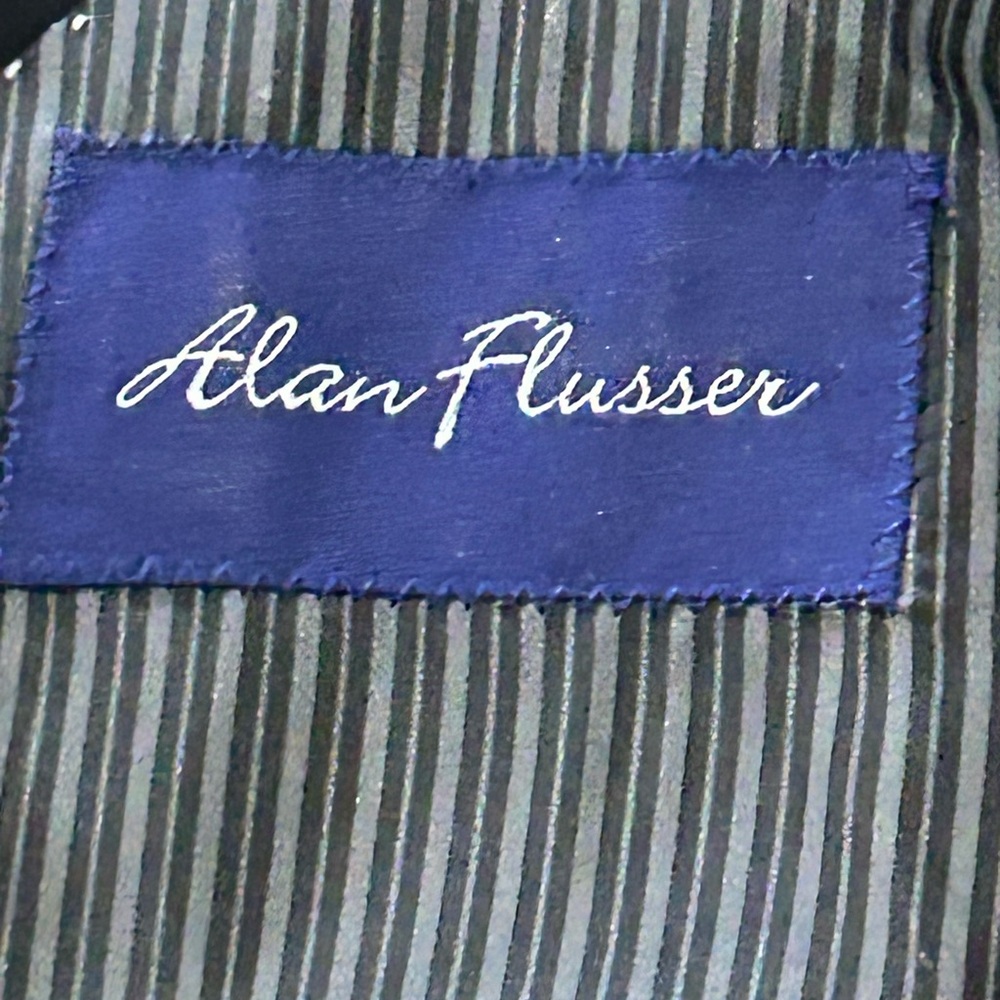 Alan Flusser 42R Poly Viscose Blend 2 Button Sport Coat Blazer - Picture 6 of 12